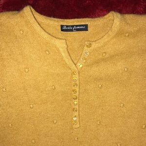 Mustard yellow Cashmere sweater